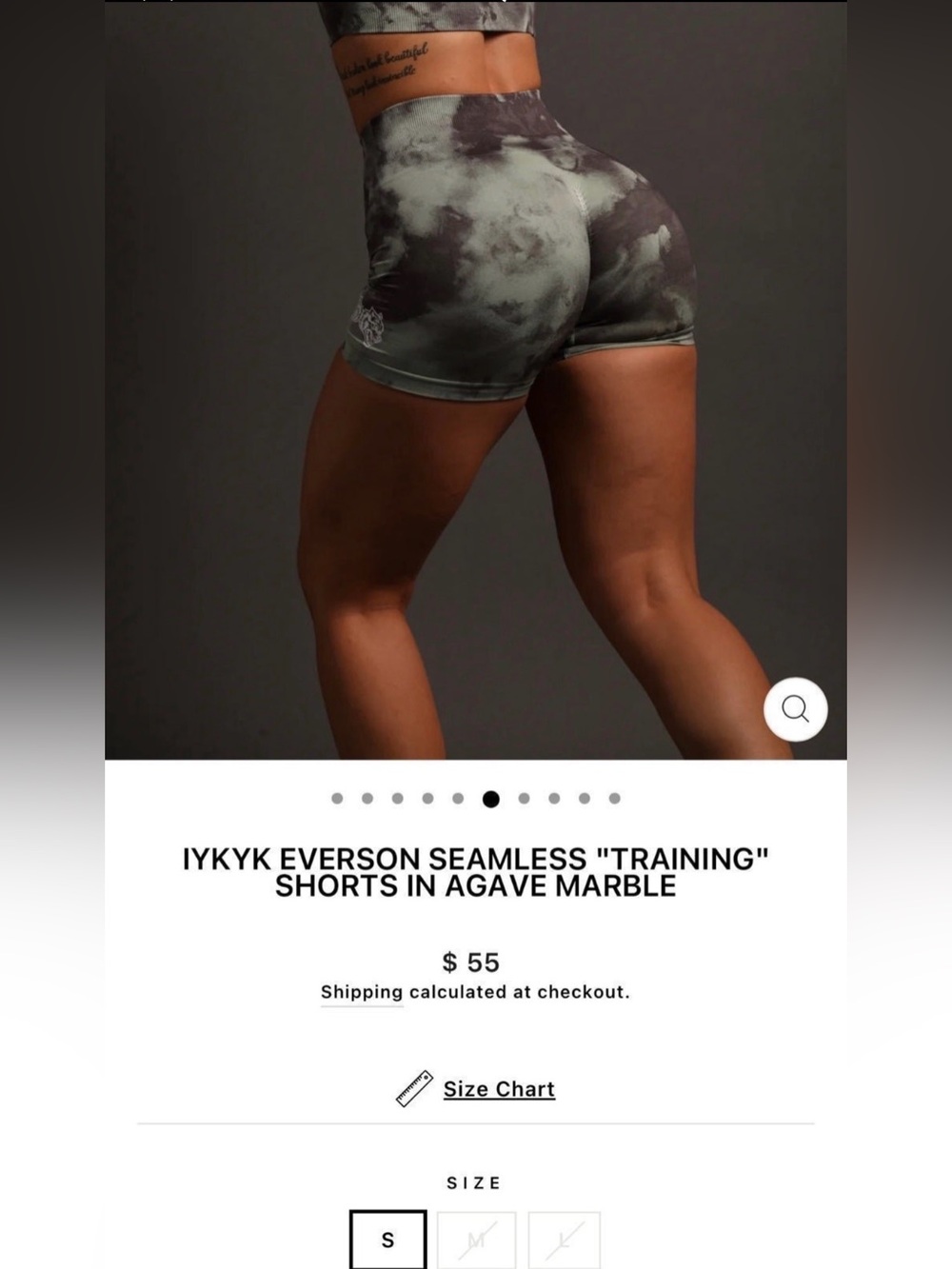 Darc sports shorts EVERSON SEAMLESS "TRAINING"
SHORTS IN AGAVE MARBLE